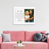 Beste-Schwester-Script-Foto-Collage Leinwanddruck (Insitu (Wohnzimmer))
