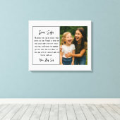 Beste-Schwester-Script-Foto-Collage Leinwanddruck (Insitu (Holzboden))