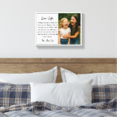 Beste-Schwester-Script-Foto-Collage Leinwanddruck (Insitu (Schlafzimmer))
