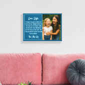Beste-Schwester-Script-Fotocollage Leinwanddruck (Insitu (Wohnzimmer))