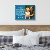 Beste-Schwester-Script-Fotocollage Leinwanddruck (Insitu (Schlafzimmer))