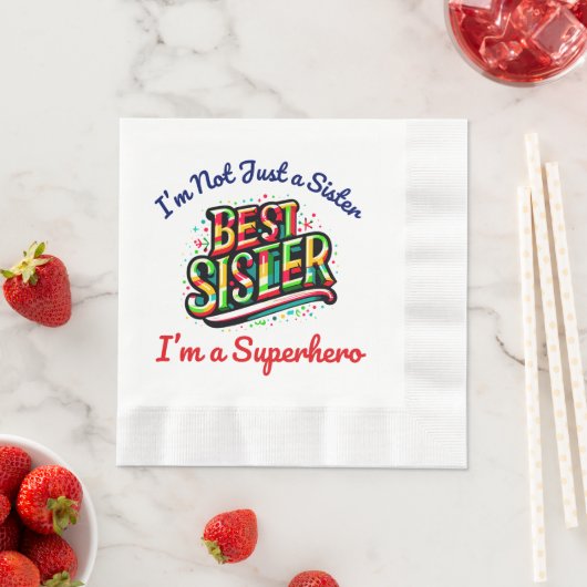 Beste Schwester Serviette (Beispiel)