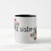 Beste Schwester Tasse (Zentrum)