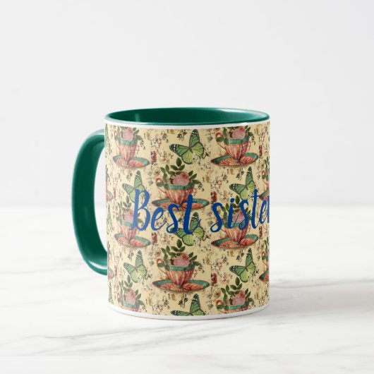 Beste Schwester Tasse (Vorderseite Links)