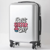 Beste Schwester überhaupt Aufkleber (Koffer)