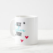 "Beste Schwester überhaupt" beste Geschenke für Sc Kaffeetasse (Vorderseite Links)