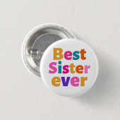 Beste Schwester überhaupt Button (Vorne & Hinten)