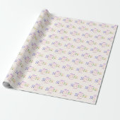 Beste Schwester überhaupt Gemustertes Elfenbein Geschenkpapier (Ungerollt)
