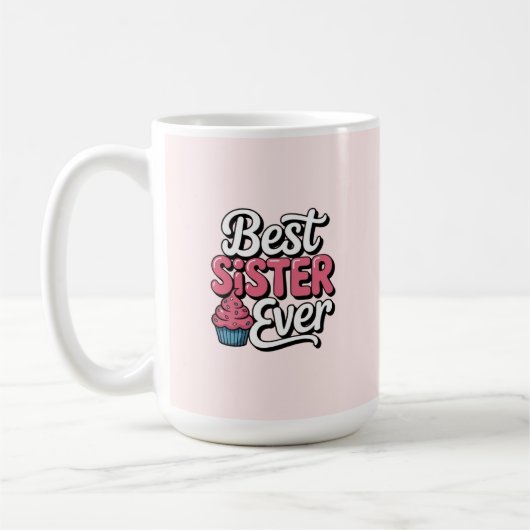 Beste Schwester überhaupt Kaffeetasse (Links)