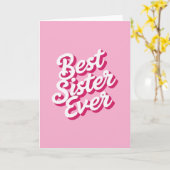 Beste Schwester überhaupt Karte (Gelbe Blume)