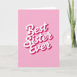 Beste Schwester überhaupt Karte