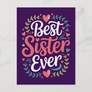 Beste Schwester überhaupt Postkarte