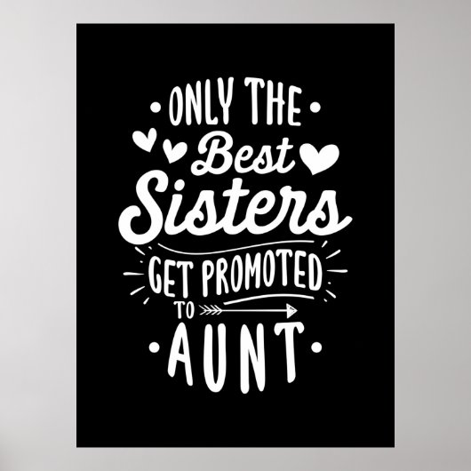 Beste Schwester wird zur Tante geworben Poster (Vorne)