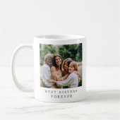 Beste Schwestern für immer, personalisiertes Foto Kaffeetasse (Links)