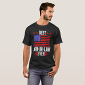 Beste Schwiegerfahne je US-Flagge Vintag T-Shirt (Vorne ganz)