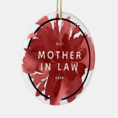 Beste Schwiegermutter, die je an einem Geschenk vo Keramik Ornament (Rechts)