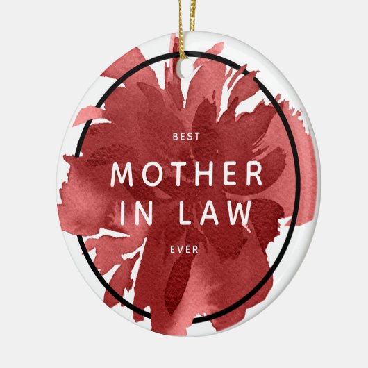 Beste Schwiegermutter, die je an einem Geschenk vo Keramik Ornament (Links)