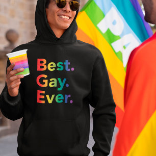 Beste Schwule jemals LGBT Regenbogenflagge Hoodie
