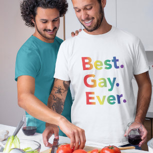 Beste Schwule jemals LGBT Regenbogenflagge T-Shirt