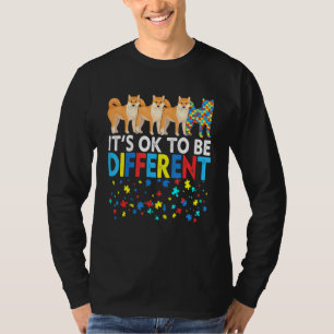 Beste Shiba Inu Hund Vater Mama je Autismus Bewuss T-Shirt