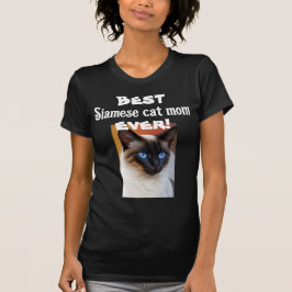 Beste siamesische Katzenmutter je, lustiger schwar T-Shirt