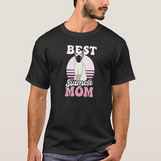 Beste siamesische Mutter Siamkatze T-Shirt (Vorderseite)