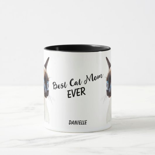 Beste Siamkatze Mama je Tasse (Zentrum)