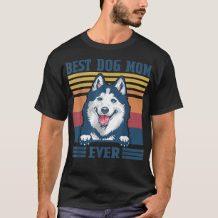 Beste sibirische Husky-Mama Ever Funny Dog Mama Mu T-Shirt