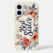 Beste Sister-Blume Case-Mate iPhone Hülle (Rückseite)