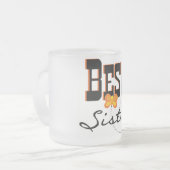 Beste Sister-T - Shirt und Geschenke Mattglastasse (Vorderseite Links)