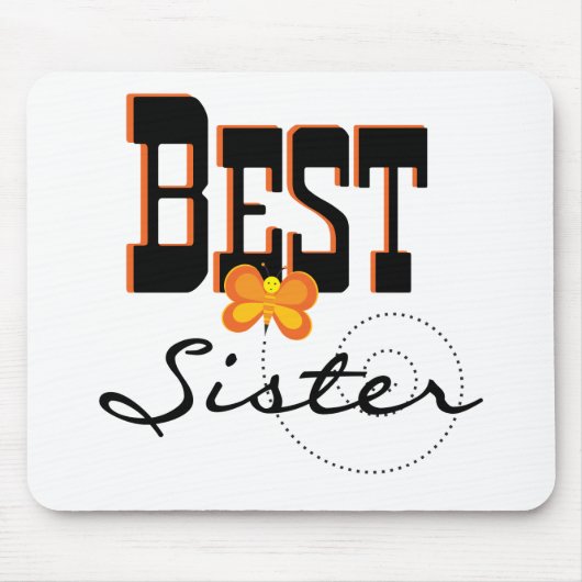 Beste Sister-T - Shirt und Geschenke Mousepad (Vorne)