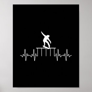 Beste Skater-Geschenke Skateboarder-Kunst für Männ Poster