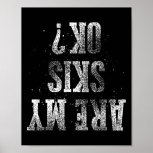 Beste Skikids Skigeschenk Niedliche Skifahrer Männ Poster