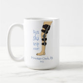 Beste Skipiste Ever Funny Knee Klammer Kaffeetasse (Links)