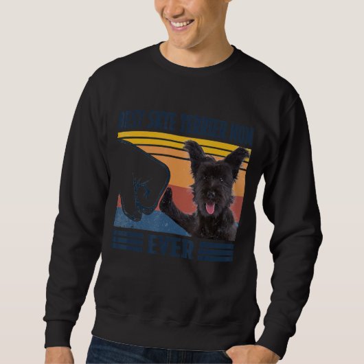 Beste Skye Terrier Mama je Hunde Mama Mütter Sweatshirt (Vorderseite)