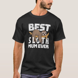 Beste Sloth Mum Ever, lustig lila Sloth Mummy on a T-Shirt