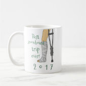 Beste Snowboardfahrt aller Zeiten! Funny Cast Kaffeetasse (Links)
