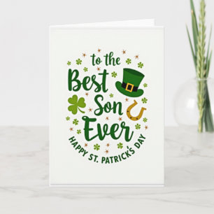 Beste-Sohn-St.-Patricks-Tag-Karte Karte