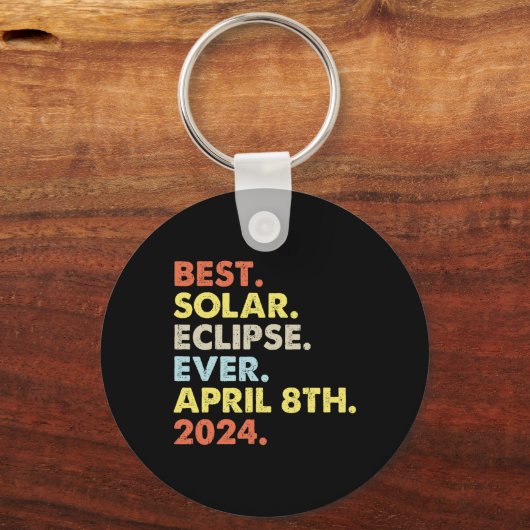 Beste Solar-Eclipse je 8. April 2024 Totalität Schlüsselanhänger (Vorderseite)