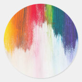 Beste solide Farbe und klassische, runde Aufkleber (Vorderseite)