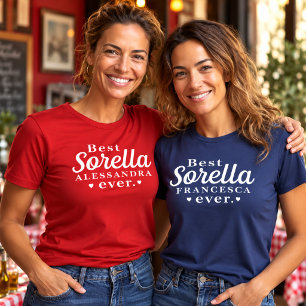 Beste Sorella (Italienische Schwester) Aller Zeite T-Shirt