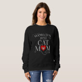 Beste Sphynx-Katzenmutter der Welt Sphynx-Katze Sweatshirt (Vorne ganz)