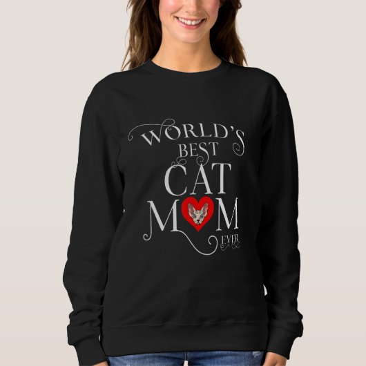 Beste Sphynx-Katzenmutter der Welt Sphynx-Katze Sweatshirt (Vorderseite)