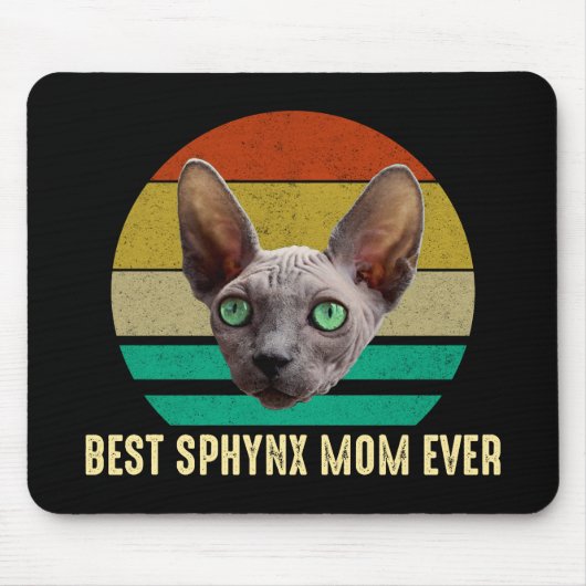 Beste Sphynx-Mama je Mousepad (Vorne)