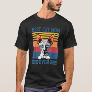 Beste Sphynx-Mutter Aller Zeiten  Haarlos Katze  V T-Shirt