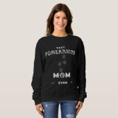 Beste Spitz-Mama je 10 Sweatshirt (Vorne ganz)