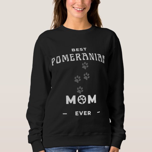 Beste Spitz-Mama je 10 Sweatshirt (Vorderseite)