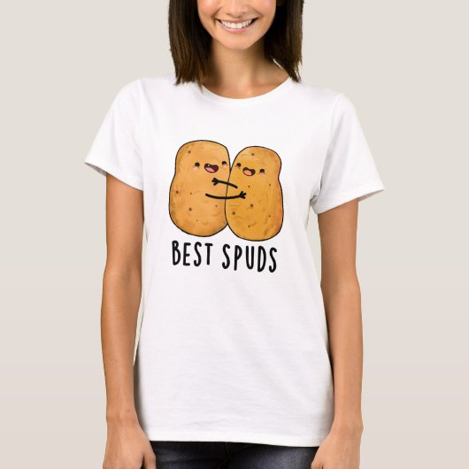 Beste Spuds Funny Best Buddies Potato Pub T-Shirt (Vorderseite)