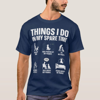 Beste Standard Pudel Design für Männer Frauen Hund T-Shirt
