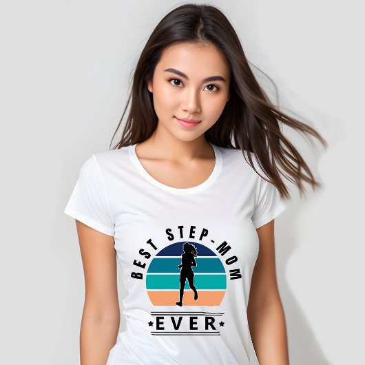 Beste Step-Mama je Joggen T-Shirt